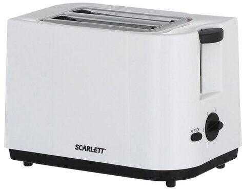 Тостер SCARLETT SC-TM11008, 700 Вт, 2 тоста, 6 режимов, пластик, белый