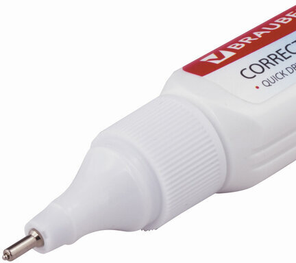 Ручка-корректор BRAUBERG, 9 мл, металлический наконечник, 221675