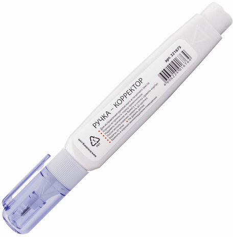 Ручка-корректор BRAUBERG, 9 мл, металлический наконечник, 221675