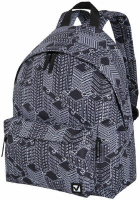 Рюкзак BRAUBERG СИТИ-ФОРМАТ универсальный, &quot;Night city&quot;, черный, 41х32х14 см, 271679