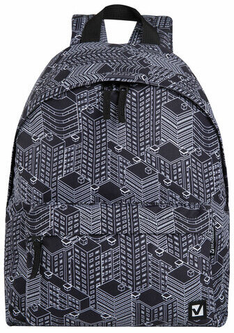 Рюкзак BRAUBERG СИТИ-ФОРМАТ универсальный, "Night city", черный, 41х32х14 см, 271679