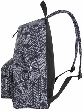 Рюкзак BRAUBERG СИТИ-ФОРМАТ универсальный, "Night city", черный, 41х32х14 см, 271679