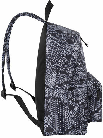 Рюкзак BRAUBERG СИТИ-ФОРМАТ универсальный, "Night city", черный, 41х32х14 см, 271679