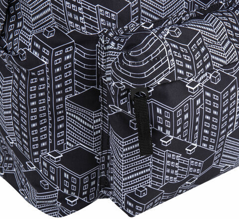 Рюкзак BRAUBERG СИТИ-ФОРМАТ универсальный, "Night city", черный, 41х32х14 см, 271679