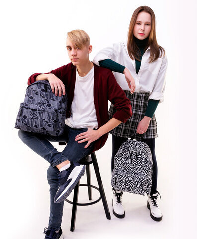 Рюкзак BRAUBERG СИТИ-ФОРМАТ универсальный, "Night city", черный, 41х32х14 см, 271679