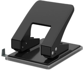 Дырокол металлический ERICH KRAUSE &quot;Quadro&quot;, до 40 листов, черный, 4669