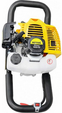 Мотобур HUTER GGD-52, 2,7 л.с., 8700 об/мин, объем двигателя 52 см3, 70/13/1