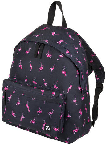 Рюкзак BRAUBERG универсальный, сити-формат, синий, "Фламинго", 20 литров, 41х32х14 см, 226404