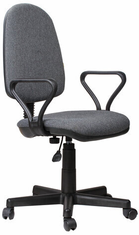 Кресло &quot;Prestige&quot;, с подлокотниками, серое