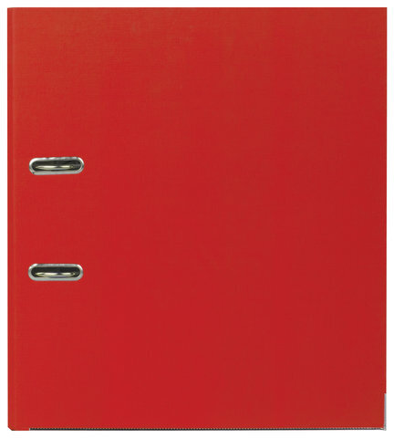 Папка-регистратор BRAUBERG с покрытием из ПВХ, 80 мм, с уголком, красная (удвоенный срок службы), 227192