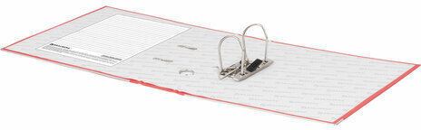 Папка-регистратор BRAUBERG с покрытием из ПВХ, 80 мм, с уголком, красная (удвоенный срок службы), 227192