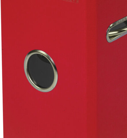 Папка-регистратор BRAUBERG с покрытием из ПВХ, 80 мм, с уголком, красная (удвоенный срок службы), 227192