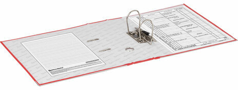 Папка-регистратор BRAUBERG с покрытием из ПВХ, 80 мм, с уголком, красная (удвоенный срок службы), 227192