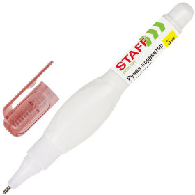 Ручка-корректор STAFF &quot;EVERYDAY&quot;, 3 мл, металлический наконечник, 227570
