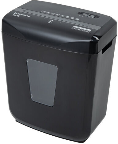 Уничтожитель (шредер) BRAUBERG 1018X, 4 уровень секретности, фрагменты 4х40 мм, 10 листов, 18 л, 532150