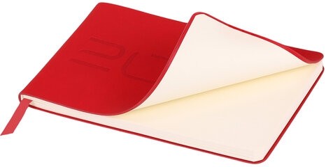 Еженедельник датированный 2026 МАЛЫЙ ФОРМАТ 105х160 мм, А6, BRAUBERG "Imprint", тиснение, красный, 117211