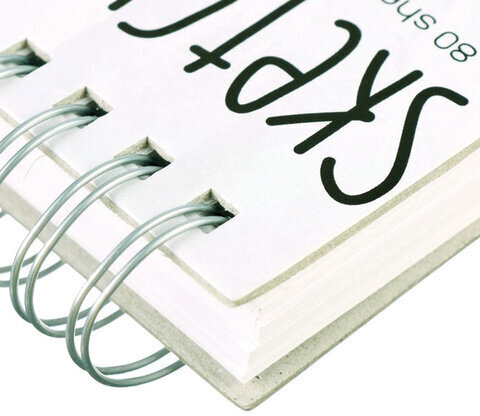 Скетчбук, белая бумага 160 г/м2, 105х220 мм, 80 л., гребень, "МИКС", 1-553/04