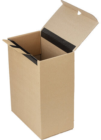 Короб архивный на липучке 380х285х170 мм, гофрокартон, до 1700 л., STAFF, 112161