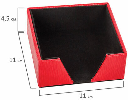 Набор настольный GALANT из экокожи, 8 предметов, под змеиную кожу, красный, 232283