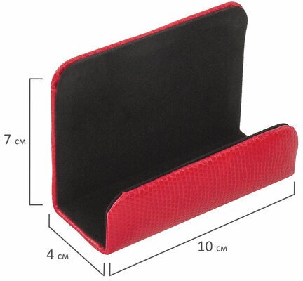 Набор настольный GALANT из экокожи, 8 предметов, под змеиную кожу, красный, 232283