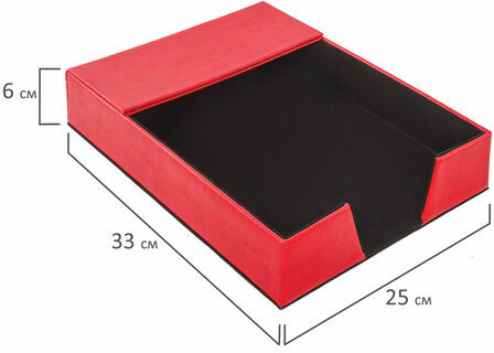 Набор настольный GALANT из экокожи, 8 предметов, под змеиную кожу, красный, 232283