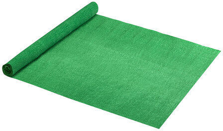 Бумага гофрированная/креповая, 110 г/м2, 50х250 см, зеленая, в рулоне, ОСТРОВ СОКРОВИЩ, 112550