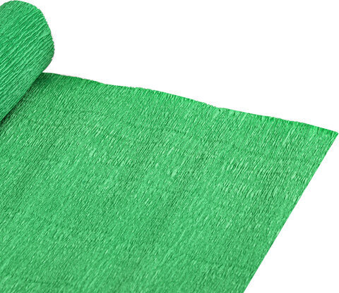 Бумага гофрированная/креповая, 110 г/м2, 50х250 см, зеленая, в рулоне, ОСТРОВ СОКРОВИЩ, 112550