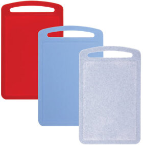 Доска разделочная пластиковая, 0,8х19,5х31,5 см, цвет микс (разноцветный), IDEA, М 1573