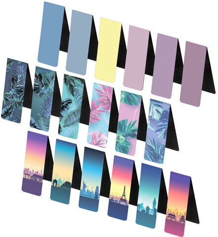 Закладки для книг МАГНИТНЫЕ, "MIX 3", набор 30 шт., 60x20 мм, BRAUBERG, 113179