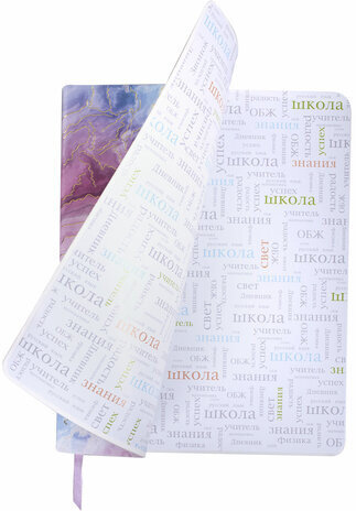 Дневник 1-11 класс 48 л., кожзам (гибкая), печать, фольга, BRAUBERG, "Marble", 106178