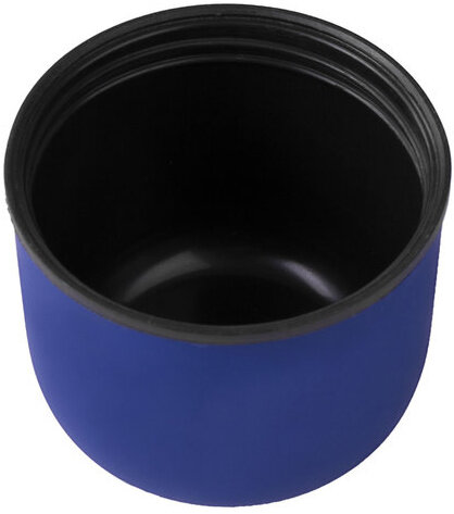 Термос LAIMA классический с узким горлом, 1 л, нержавеющая сталь, синий, 605124