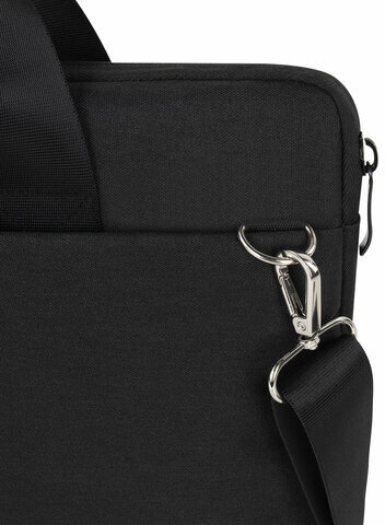 Сумка портфель HEIKKI PROFITABLE (ХЕЙКИ) с отд. для ноутбука 14", багаж лента, чер, 26х36х3 см, 272598