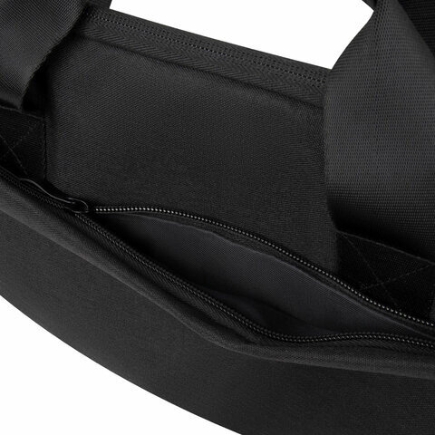 Сумка портфель HEIKKI PROFITABLE (ХЕЙКИ) с отд. для ноутбука 14", багаж лента, чер, 26х36х3 см, 272598