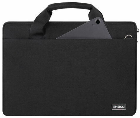 Сумка портфель HEIKKI PROFITABLE (ХЕЙКИ) с отд. для ноутбука 14", багаж лента, чер, 26х36х3 см, 272598