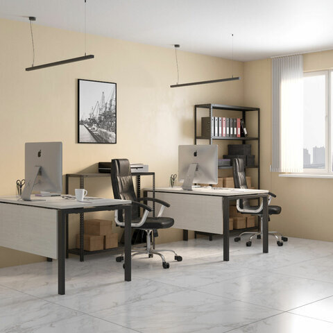 Стеллаж металлический BRABIX "ГРАФИТ MS KD-180/40/70-5", лофт, 1800х700х400 мм, 5 полок, 291268, S240BR124593