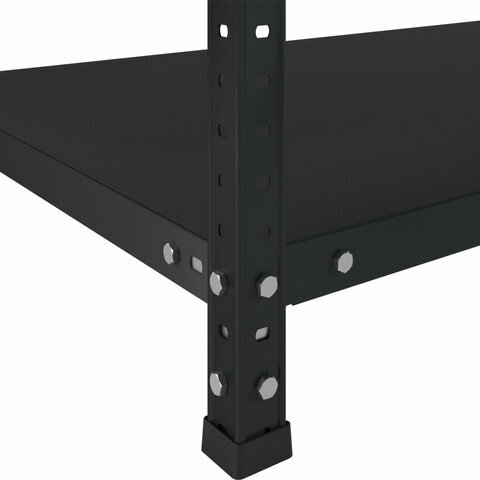 Стеллаж металлический BRABIX "ГРАФИТ MS KD-180/40/70-5", лофт, 1800х700х400 мм, 5 полок, 291268, S240BR124593