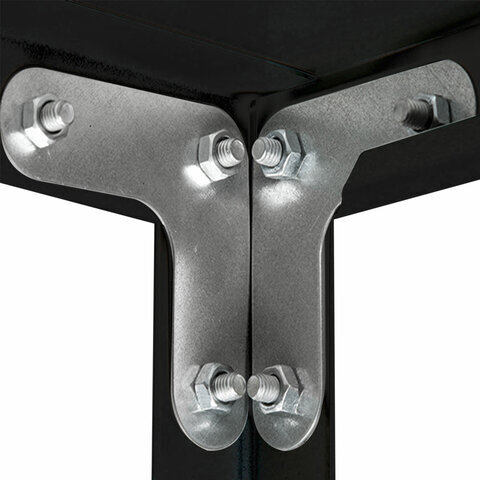 Стеллаж металлический BRABIX "ГРАФИТ MS KD-180/40/70-5", лофт, 1800х700х400 мм, 5 полок, 291268, S240BR124593