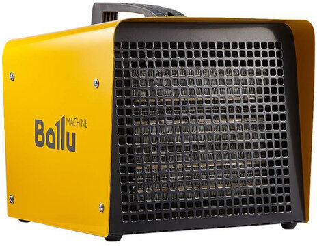 Тепловая пушка электрическая BALLU BKX-7, 5000 Вт, 220 B, терморегулятор, прямоугольная, желтая, НС-1051506