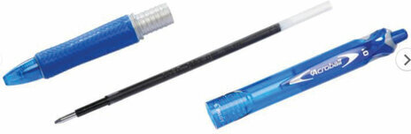 Ручка шариковая автоматическая с грипом PILOT "Acroball", СИНЯЯ, корпус тонированный синий, узел 0,7 мм, линия письма 0,28 мм, BPAB-15F