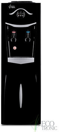 Кулер для воды ECOTRONIC K21-LF, напольный, НАГРЕВ/ОХЛАЖДЕНИЕ КОМПРЕССОРНОЕ, холодильник, 2 крана, черный, 11557