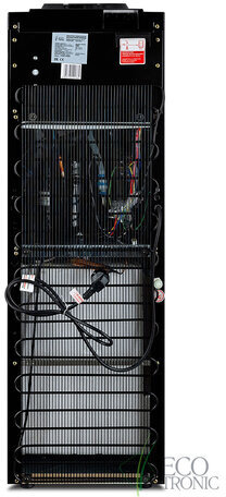 Кулер для воды ECOTRONIC K21-LF, напольный, НАГРЕВ/ОХЛАЖДЕНИЕ КОМПРЕССОРНОЕ, холодильник, 2 крана, черный, 11557