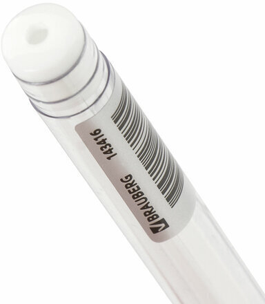 Ручка гелевая с грипом BRAUBERG "White", БЕЛАЯ, пишущий узел 1 мм, линия письма 0,5 мм, 143416