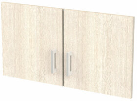 Дверь ЛДСП низкая &quot;Арго&quot;, КОМПЛЕКТ 2 шт., 355х18х390 мм, ясень шимо, А-603