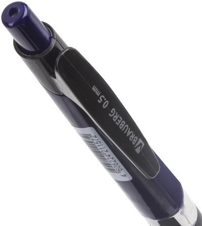 Карандаш механический 0,5 мм, BRAUBERG "Dash", ластик, корпус темно-синий, хромированные детали, резиновый грип, 181427