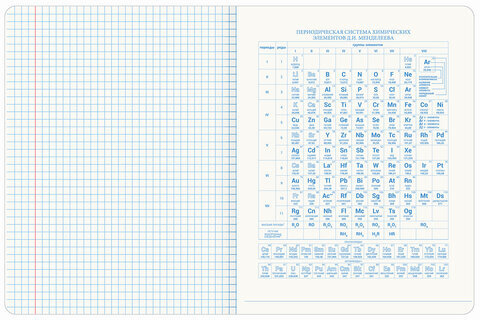 Тетрадь предметная со справочным материалом ORIGINAL 48 л., TWIN лак, ХИМИЯ, клетка, BRAUBERG, 404308