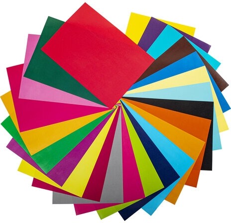 Цветная бумага А4 мелованная, 24 листов, 24 цвета, папка, индивидуальная упаковка, BRAUBERG KIDS, 200х280 мм, 115163