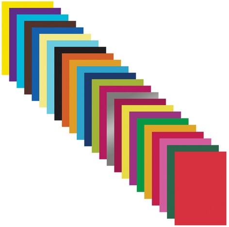 Цветная бумага А4 мелованная, 24 листов, 24 цвета, папка, индивидуальная упаковка, BRAUBERG KIDS, 200х280 мм, 115163