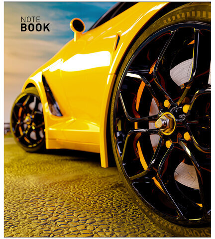 Тетрадь А5 48 л., ПЗБМ, скоба, клетка, фольга, выборочный TWIN-лак, "Драйв" (5 видов), 25151