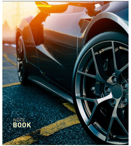 Тетрадь А5 48 л., ПЗБМ, скоба, клетка, фольга, выборочный TWIN-лак, "Драйв" (5 видов), 25151