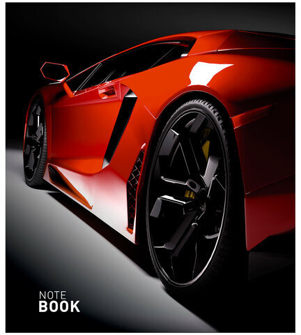 Тетрадь А5 48 л., ПЗБМ, скоба, клетка, фольга, выборочный TWIN-лак, "Драйв" (5 видов), 25151